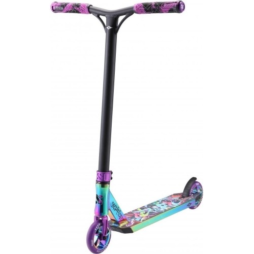 Sacrifice Flyte 100 Neochrome Purple Grafitti trike scooter