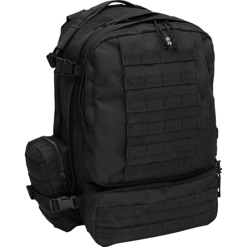 Plecak taktyczny wojskowy szturmowy turystyczny uniwersalny MFH Tactical-Modular - Czarny, 45 l