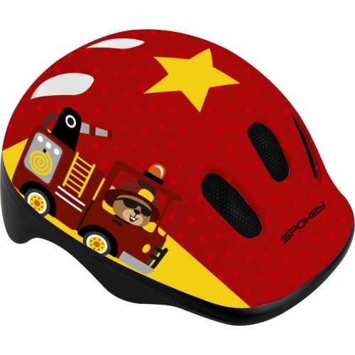 Kask kolarski Spokey Fun M Jr, czerwony