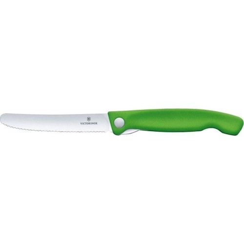 Knife Victorinox Swiss Classic Foldable, Serrated, Green