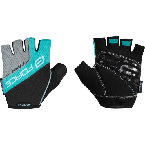 Force RIVAL gloves (black/turquoise) L