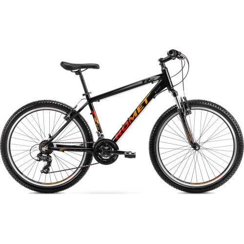 Dviratis Romet Rambler R6.0 2024 black-orange-red