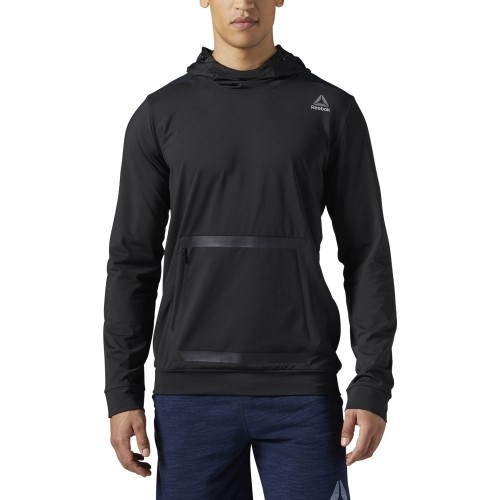 Reebok Džemperis Hexawarm Pullover Hoodie Black