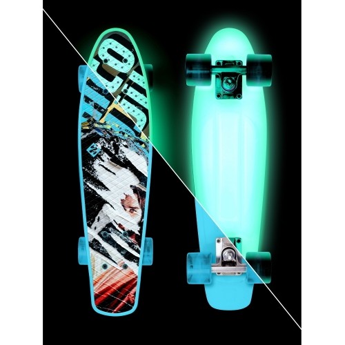 Świecąca w ciemności deskorolka Mini Street Surfing Beach Board Glow Rough Poster 22.5"