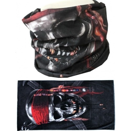 Neck Warmer MTHDR Scarf Pirate Skull