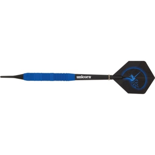 Darts Unicorn Core Plus Rubberized Brass Blue – 3-Pack