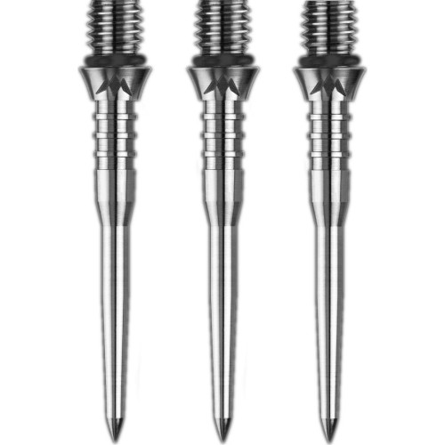 Dart Points Mission Titan Pro Ti Conversion Grooved Silver 30 mm - 3-Pack