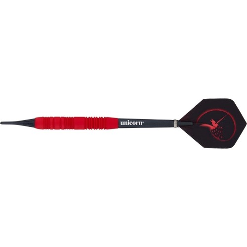 Darts Unicorn Core Plus Rubberized Brass Red – 3-Pack