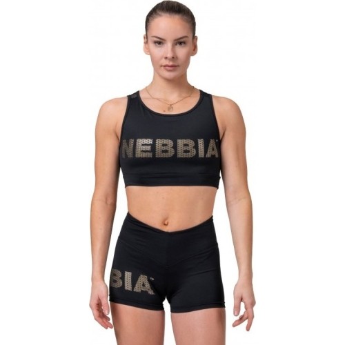 Bluzka damska Nebbia Gold Mesh 830