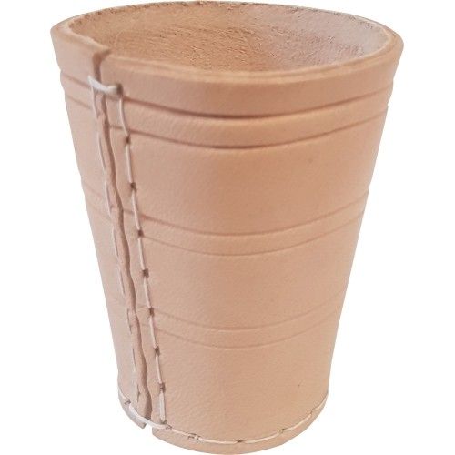 Leather Dice Cup Buffalo, 10 x 8 cm