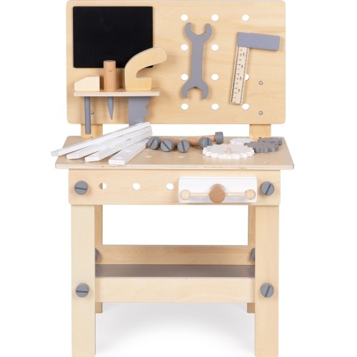 Wooden workshop for children tools table ECOTOYS