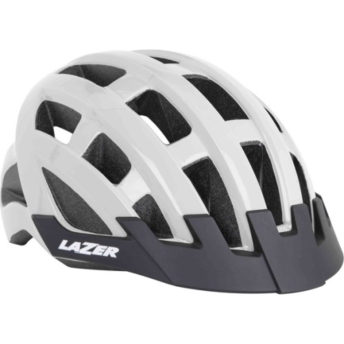 Kask rowerowy Lazer Compact, rozmiar 54-61cm, biały