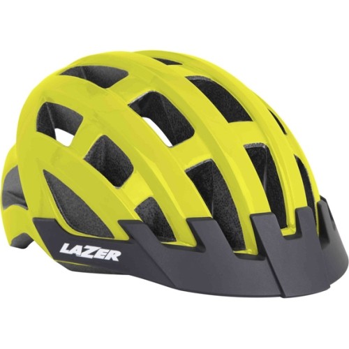 Kask kolarski Lazer Compact Flash, rozmiar 54-61cm, żółty