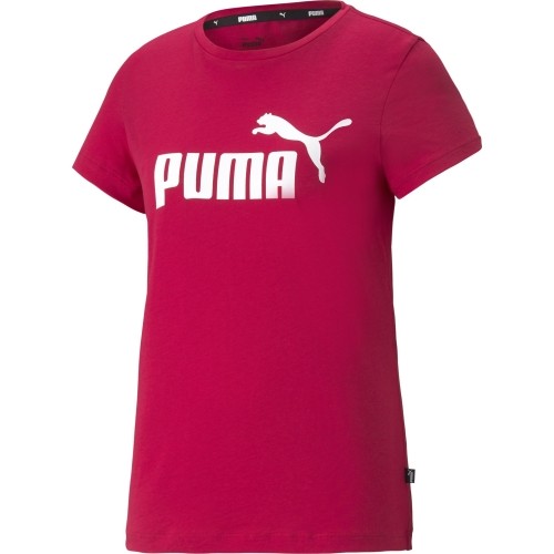 Puma Palaidinė Moterims Ess Logo Tee Bordeaux