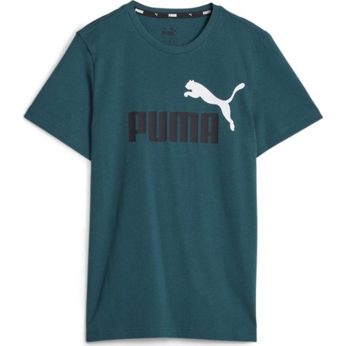 Puma Marškinėliai Paaugliams Ess+ 2 Col Logo Tee Green 586985 75