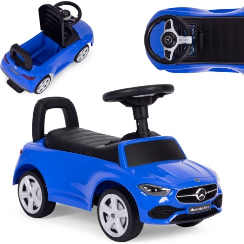 Riding car Mercedes C CLASS interactive steering wheel sounds blue