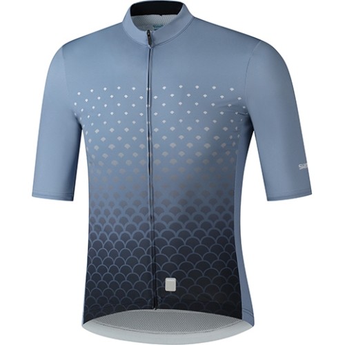 Men's Cycling Jersey Shimano Breakaway, Size S, Aqua Blue