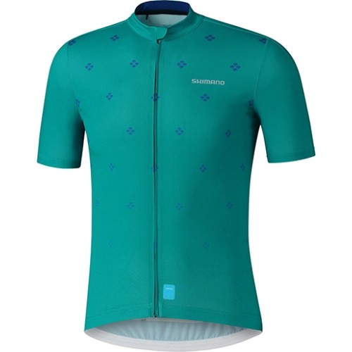 Men's Cycling Jersey Shimano Aerolite, Size M, Green