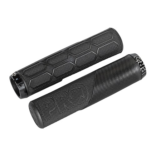 Bicycle Handlebar Grips PRO Lock on Trail, Black, wo. Flange, 32mm/132mm