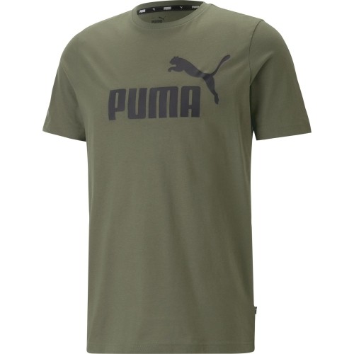 Puma Marškinėliai Vyrams Ess Logo Tee Khaki 586667 36