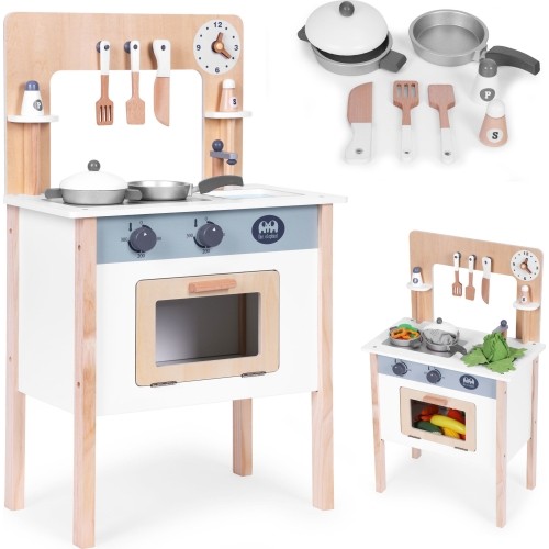 Children's kitchen with 8 accessories oven tap sink ECOTOYS