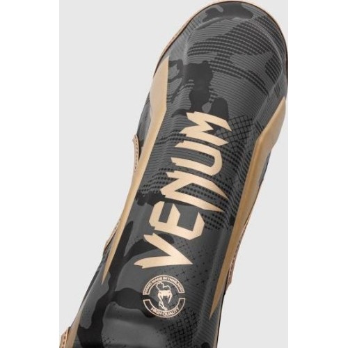 Shin Guards Venum Elite - Dark Camo/Gold