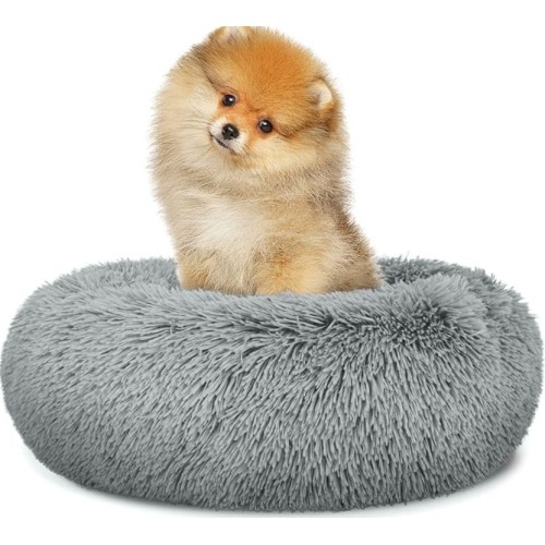 Multipurpose plush dog bed for Dog Cat 40cm - light gray