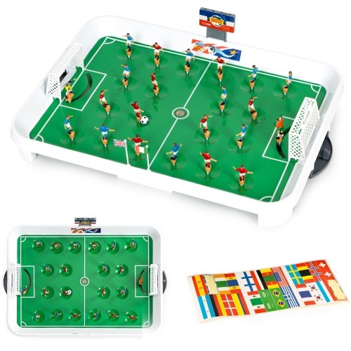 Mini table football game on springs for 22 players