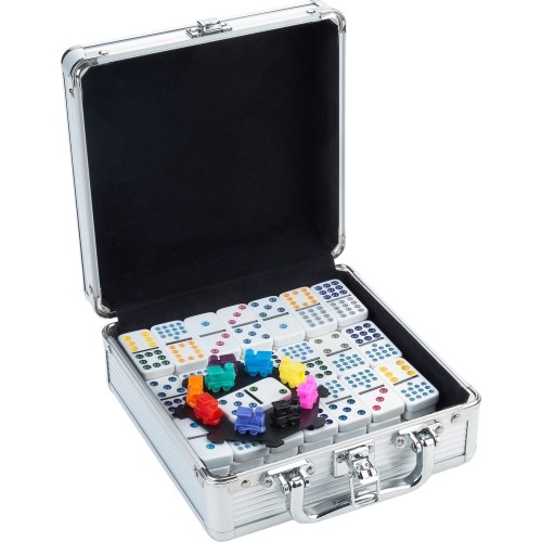 Longfield Mexican Train Double 12 aluminum case