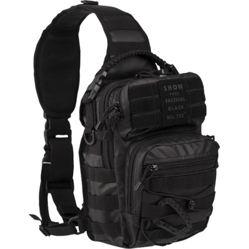 TACTICAL BLACK ONE STRAP ASSAULT PACK SMALL