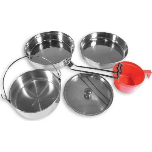 COOK SET STAINLESS STEEL 1 PERSON