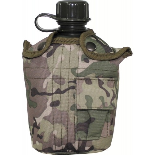 Plastikowa manierka butelka do picia z etui MFH Operation-Camo - 1 l