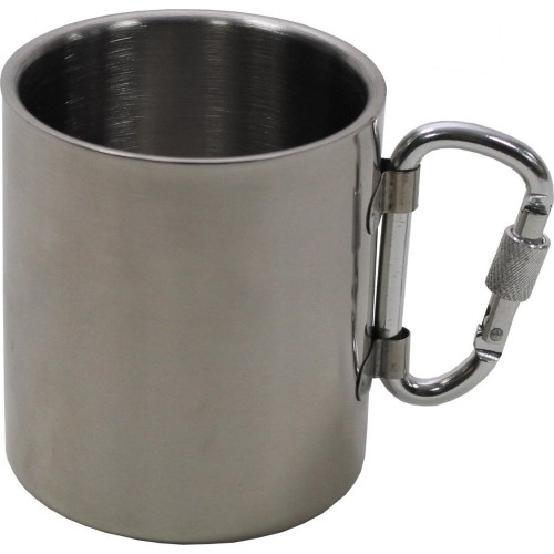 Stainless Steel Cup FoxOutdoor Carabiner, 300ml