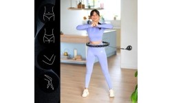 HHW11 PLUS SIZE HULA HOOP CZARNY Z OBCIĄŻENIEM HMS