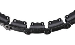 HHW11 PLUS SIZE HULA HOOP CZARNY Z OBCIĄŻENIEM HMS