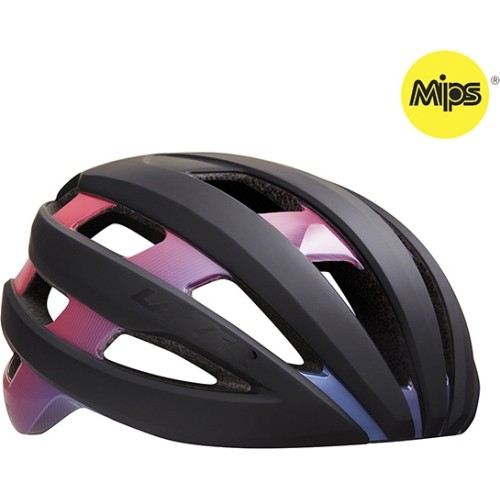 Cycling Helmet Lazer Sphere  Stripes Mips, Size L, Black/Red