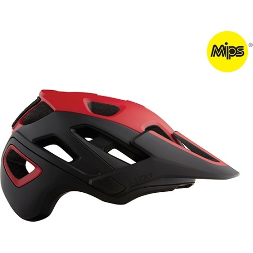 Cycling Helmet Lazer Jackal Mips, Size S, Red/Black