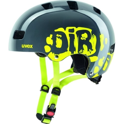 Kask Uvex Kid 3 Dirt Bike, rozmiar 51-55cm, szary/żółty