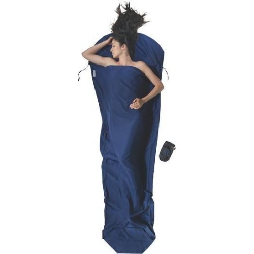 Sleeping Bag Pad Cocoon Mummy Liner, Microfiber, Blue