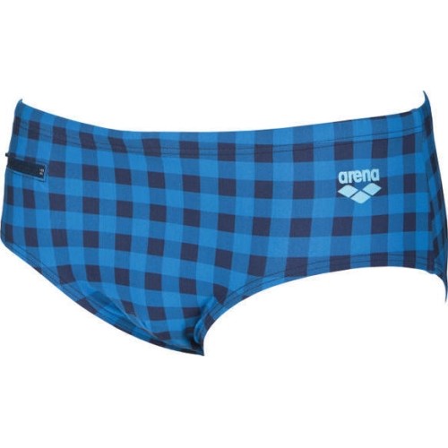 Swimming Trunks For Men Arena M Small Checks Brief , Blue