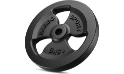 Cast Iron Weights Set Marbo, 60kg / 2x15kg + 2x10kg + 2x5 kg