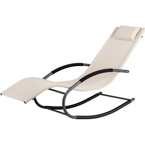 Rocking Garden Lounger ModernHOME, Beige