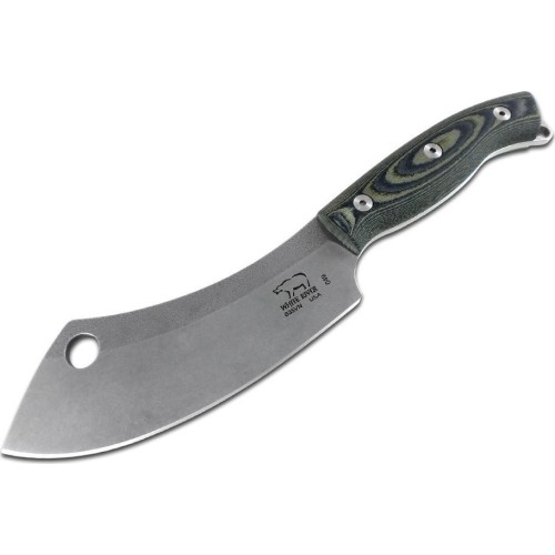 Knife White River Camp Cleaver Canvas, Black/ Olive