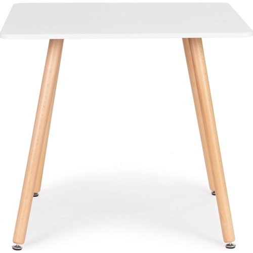 Kitchen table modern wooden square 80x80 cm