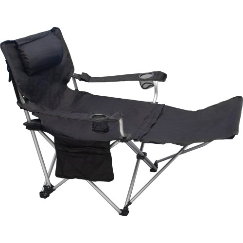 Folding Chair BasicNature Travelchair Luxus, Black