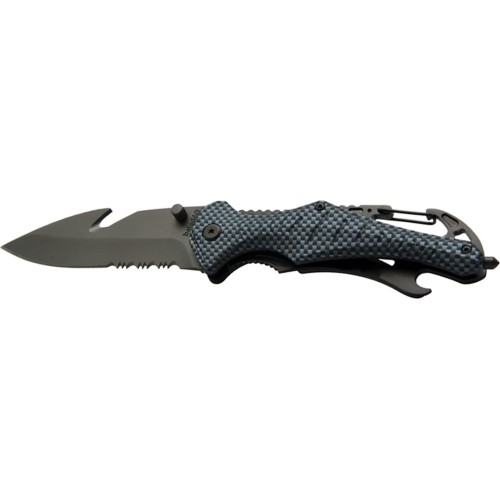 Knife Baladeo Security Emergency Carbon