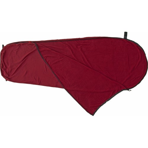 Sleeping Bag Liner Origin Outdoors Microfleece Mummy Shape Bordeaux 