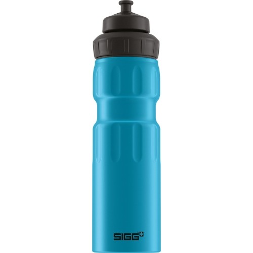 Bidon Butelka podróżna sportowa do picia SIGG Alu Drinking WMB Sport Touch - Aluminium, 0,75 l, niebieska