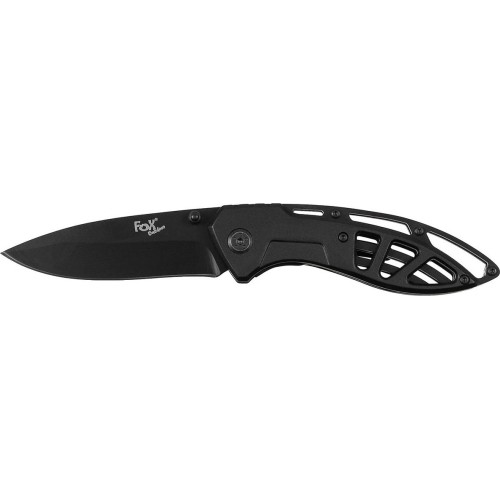 Jack Knife FoxOutdoor - Black, Perforated Metal Handle