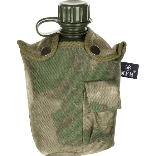 Pastic Canteen with Cover MFH - HDT Camo, 1l